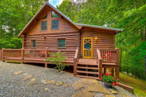 Blue Ridge Log Cabin with Hot Tub and Game Room!